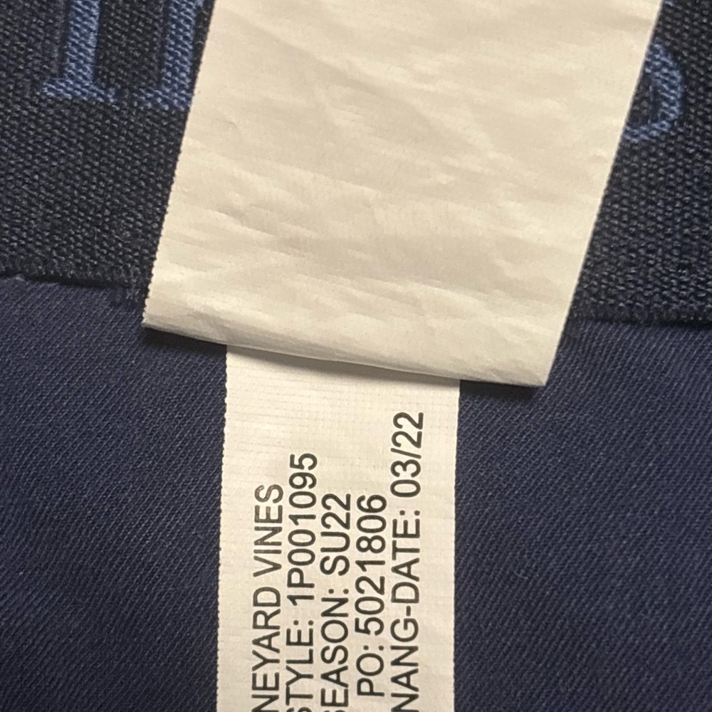 Vineyard Vines Performance Pants 30x32 Blue Stretch 5 Pocket Golf Travel - Picture 8 of 9